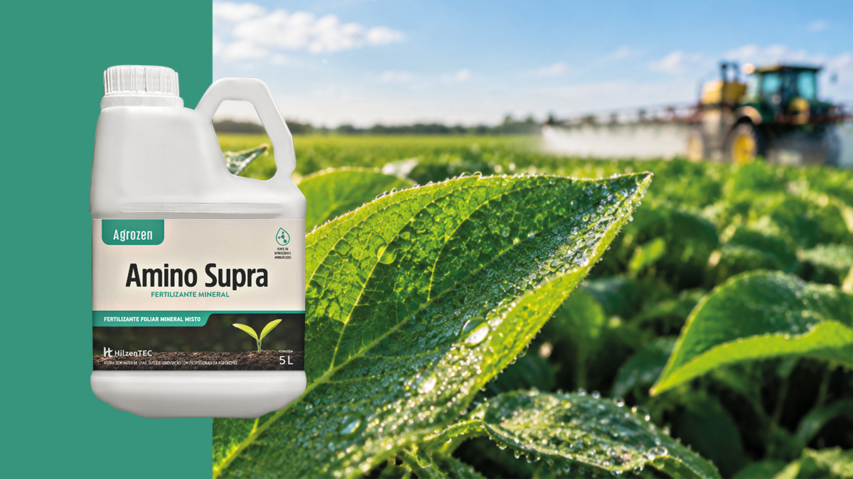 Amino Supra, fertilizante foliar com aminoácidos da linha Agrozen