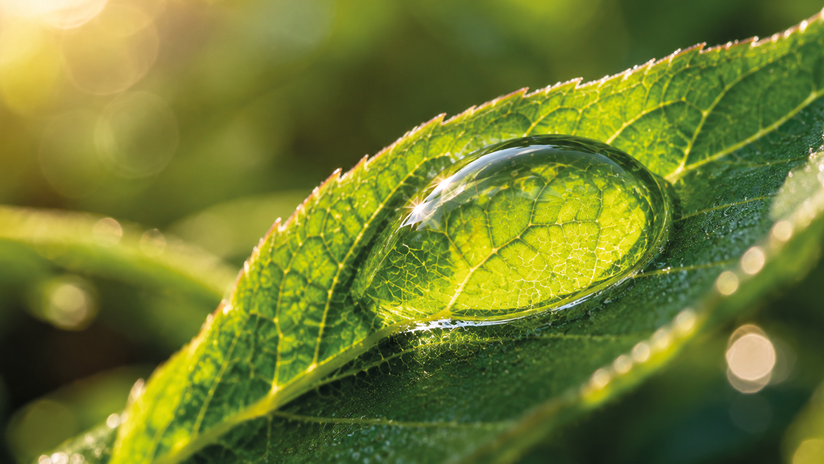 corte transversal da folha mostrando absorção de nutrientes na fertilização foliar